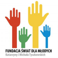 Logo fundacji Świat dla Młodych Katarzyny i Michała Tyszkowskich